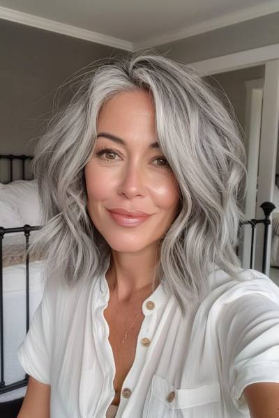 Sublimer des cheveux blancs/gris